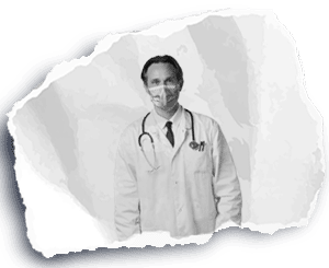 Recorte de um médico